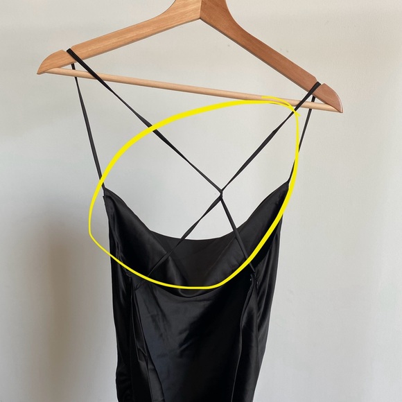 $238 NWT Black Lovers + Friends “Maegan” Ruched Maxi Gown Sz Medium - Picture 16 of 16